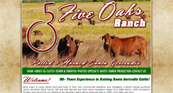 Desktop Screenshot of fiveoaksranch.net