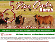 Tablet Screenshot of fiveoaksranch.net